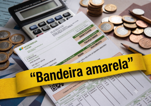 Bandeira amarela na conta de luz
